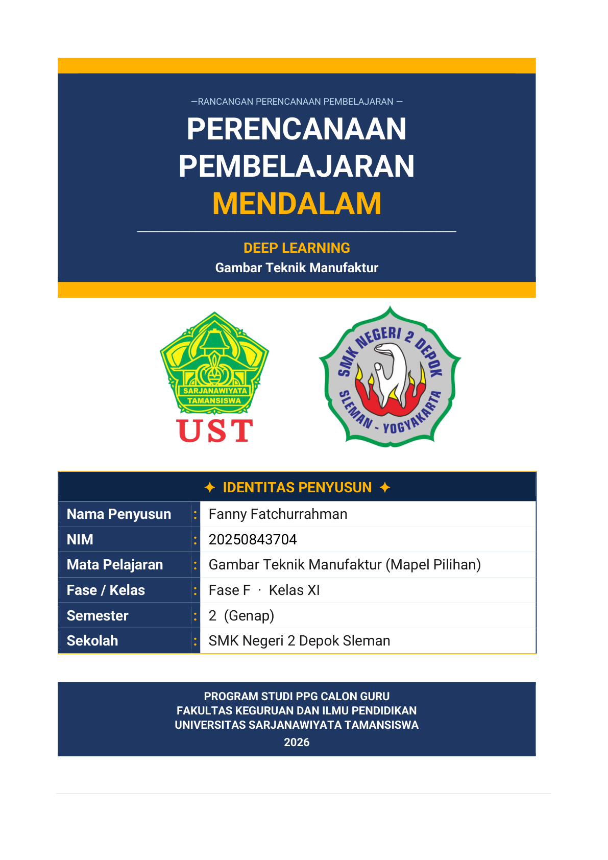RPP Siklus 1 — Gambar Teknik Manufaktur